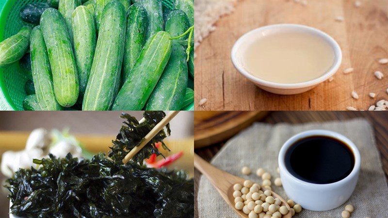 Nguyên liệu món ăn salad dưa leo