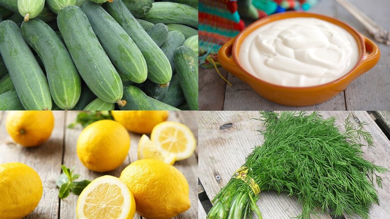 Nguyên liệu món ăn salad dưa leo