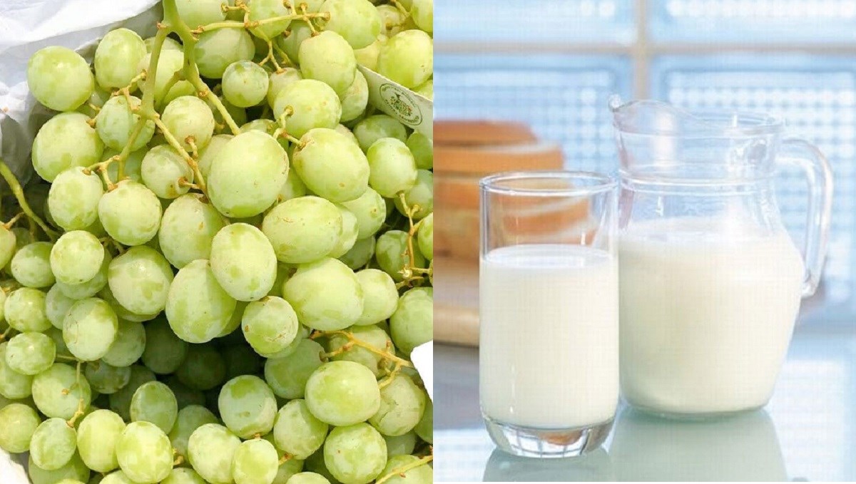 Nguyên liệu món ăn sinh tố nho xanh