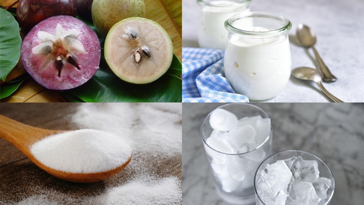 Nguyên liệu món ăn sinh tố vú sữa