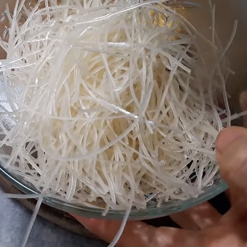 Bước 1 Sơ chế các nguyên liệu Bì chay đậu hũ