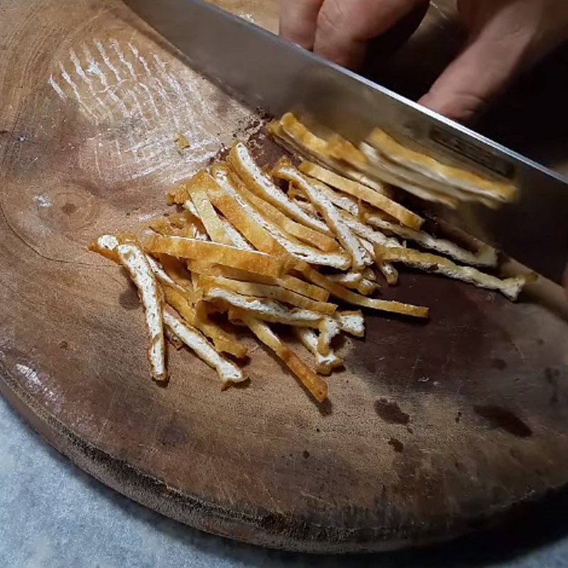 Bước 1 Sơ chế các nguyên liệu Bì chay đậu hũ
