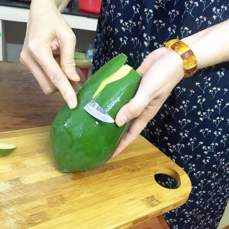 Bước 1 Sơ chế các nguyên liệu Dưa mắm đu đủ chay