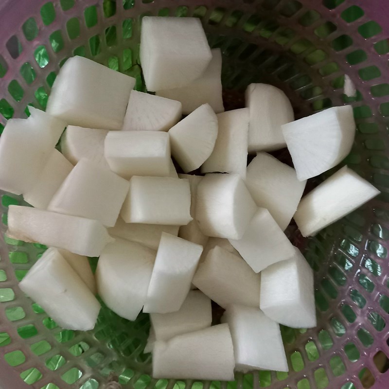 Bước 2 Sơ chế các nguyên liệu khác  Lẩu cá thác lác khổ qua - mướp đắng