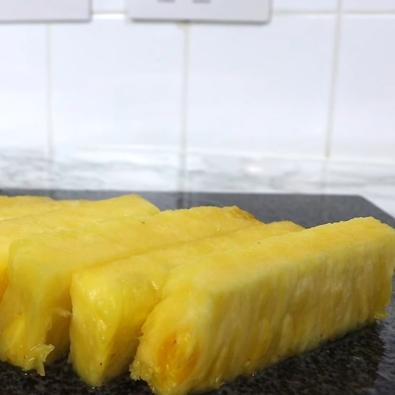 Bước 1 Sơ chế cam và dứa Trà hoa atiso đỏ cam dứa