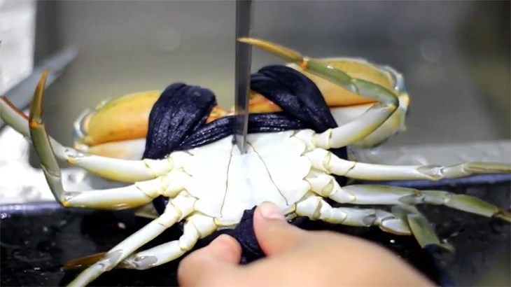 Bước 1 Sơ chế cua Cà ri cua