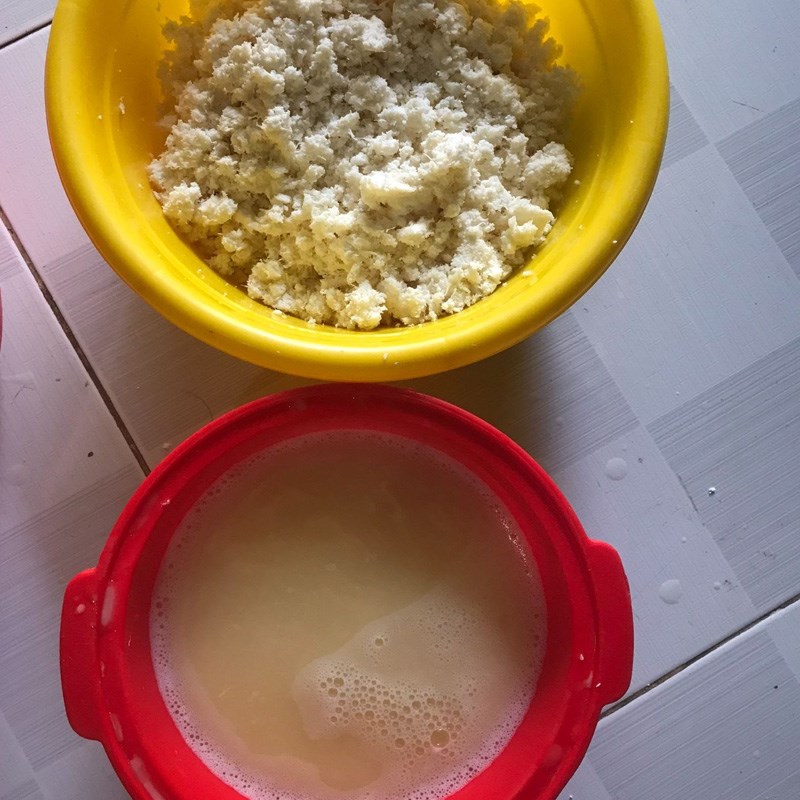Bước 1 Sơ chế khoai mì Chè khoai mì viên