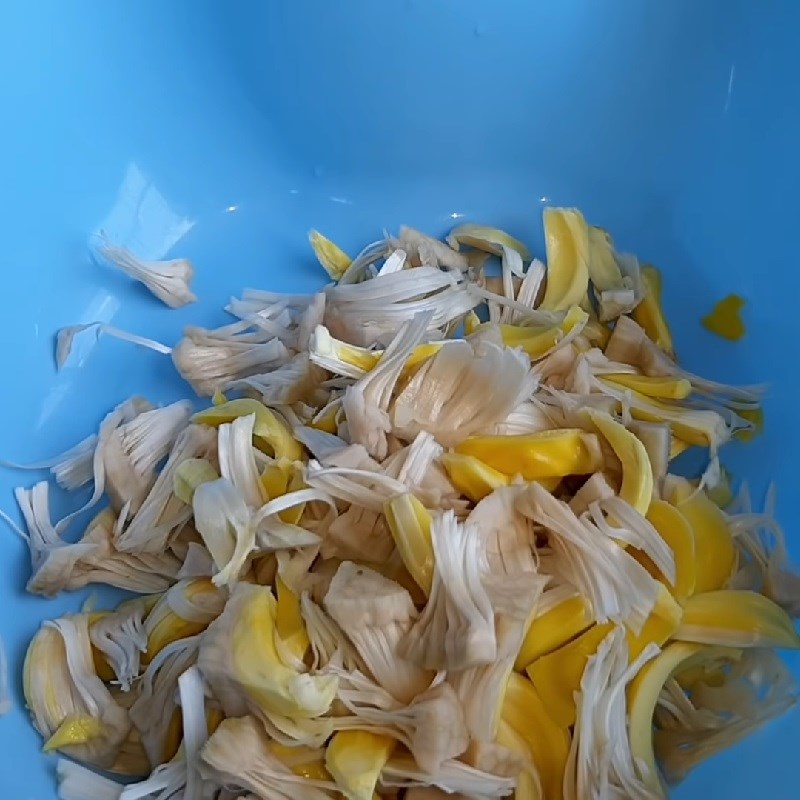 Bước 1 Sơ chế nguyên liệu Gỏi mít non chay