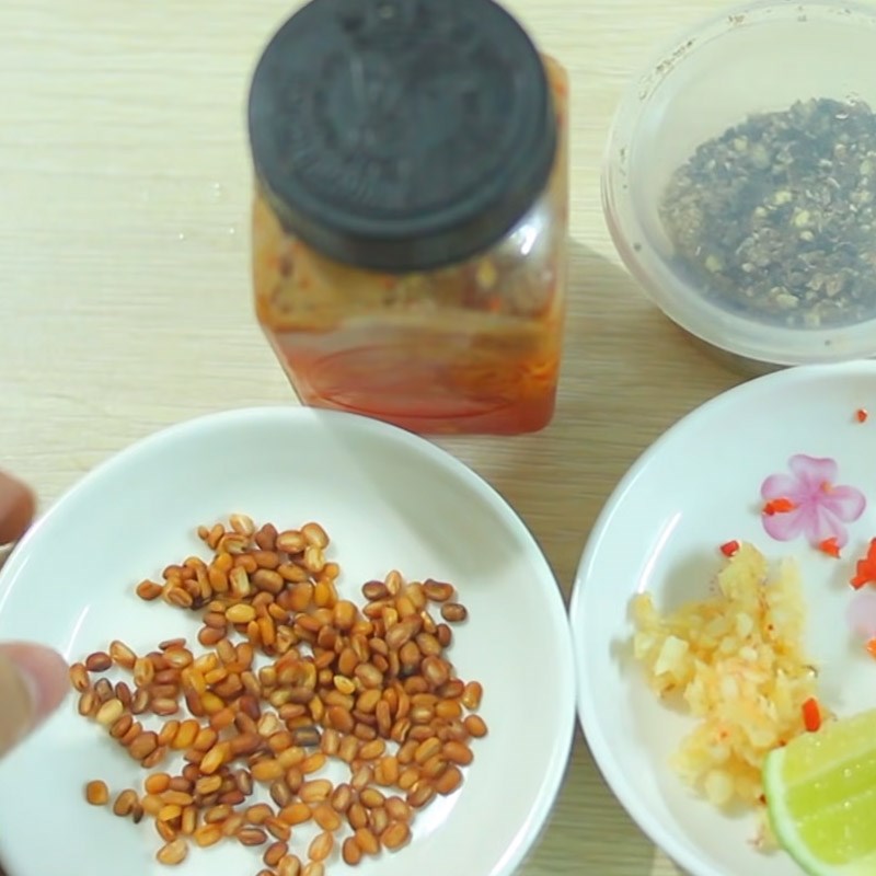 Bước 1 Sơ chế nguyên liệu Sốt tiêu đen chao
