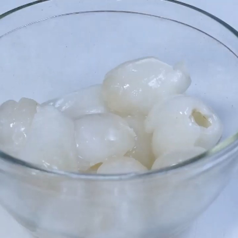 Bước 1 Sơ chế nguyên liệu Sinh tố vải xoài