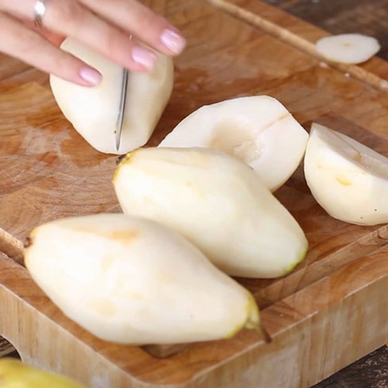 Bước 1 Sơ chế nguyên liệu Sinh tố cà chua lê
