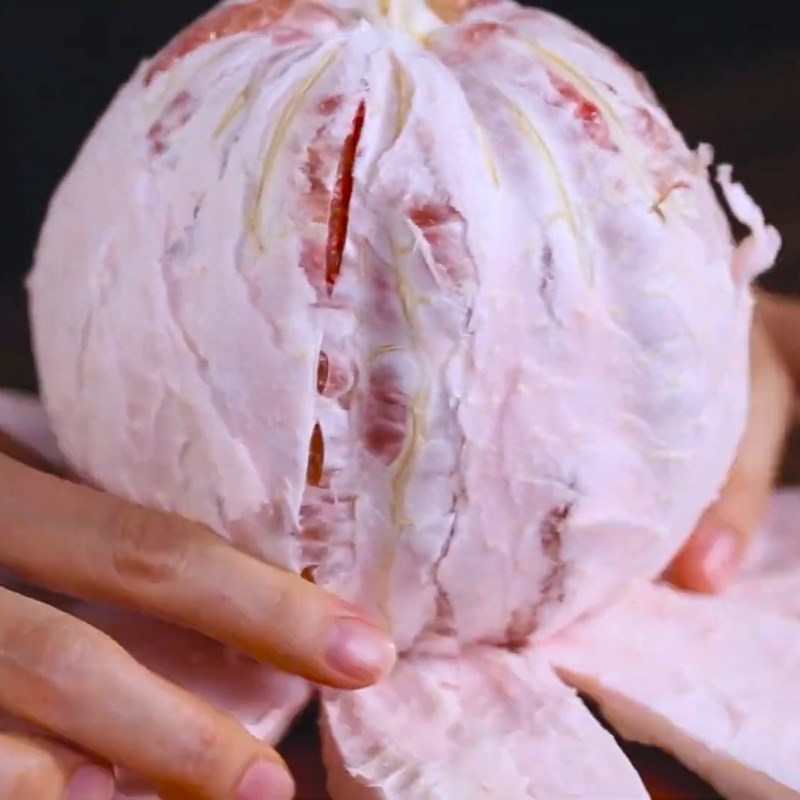 Bước 1 Sơ chế nguyên liệu Nước ép bưởi sơ ri