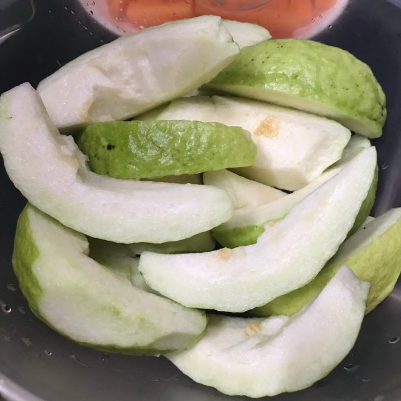 Bước 1 Sơ chế nguyên liệu Nước ép ổi