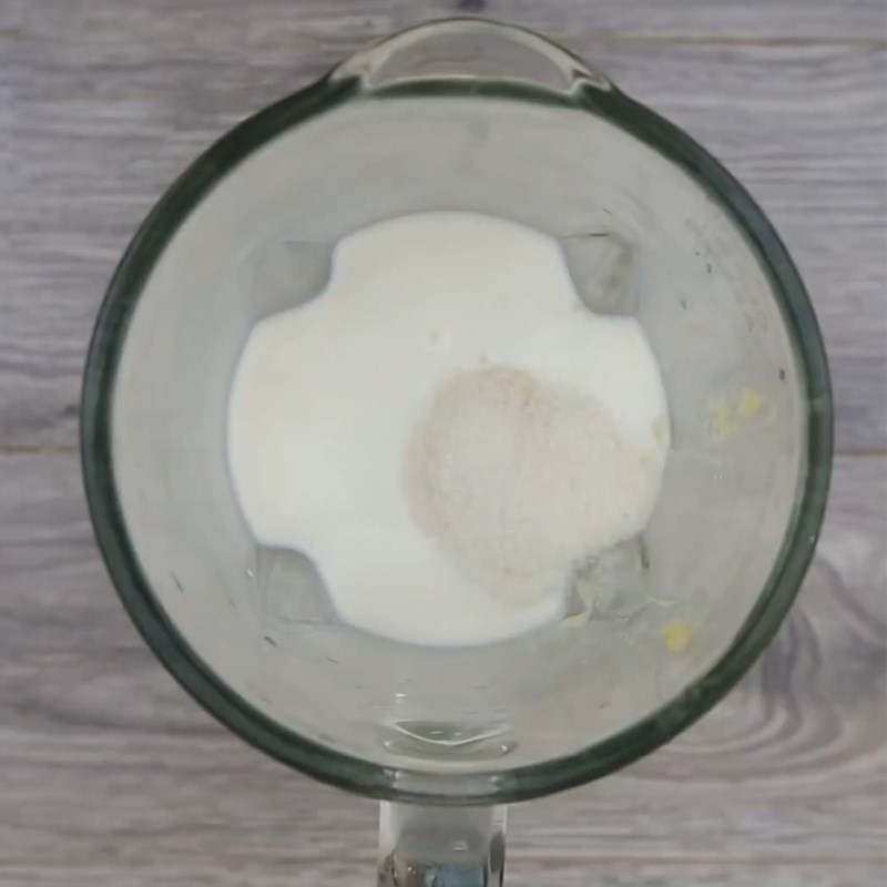 Bước 1 Sơ chế nguyên liệu Pudding sầu riêng
