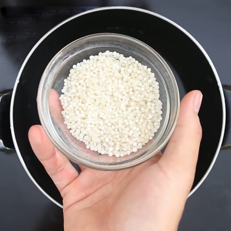 Bước 1 Sơ chế nguyên liệu Pudding sầu riêng