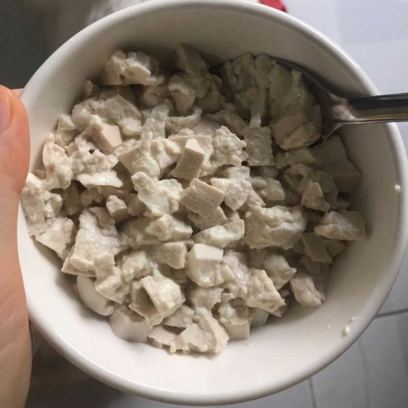 Bước 1 Sơ chế nguyên liệu Mì Ý chay