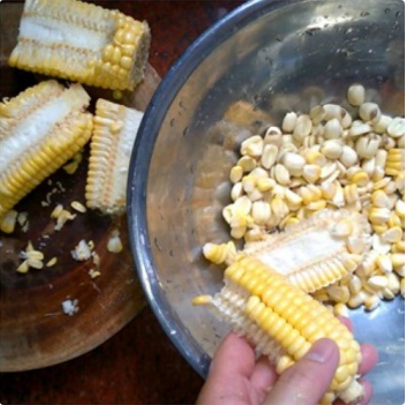 Bước 1 Sơ chế nguyên liệu Sữa hạt sen bắp