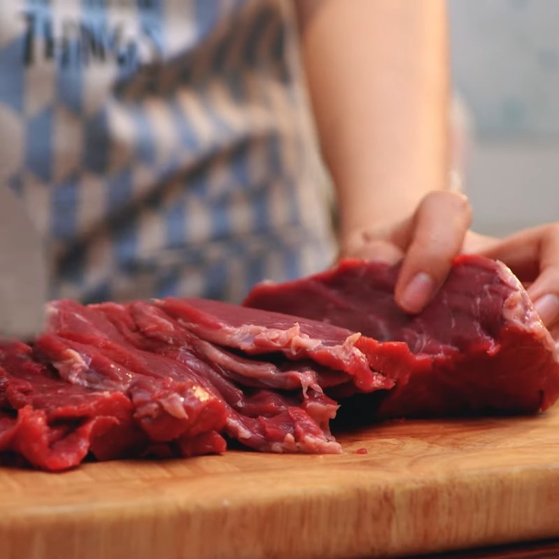 Bước 1 Sơ chế thịt bò Bò khô