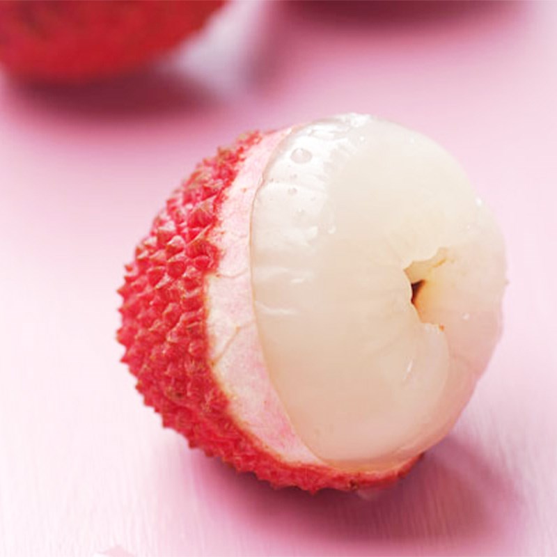 Bước 1 Sơ chế trái vải Panna cotta vải