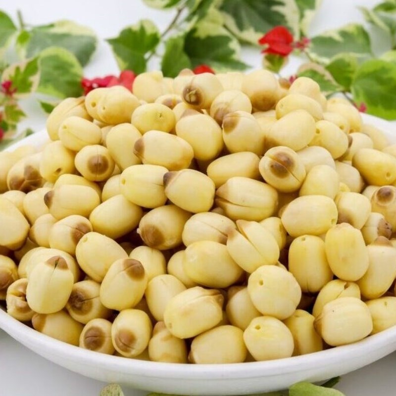 Bước 1 Sơ chế nguyên liệu Sữa kê, hạt sen, khoai mật