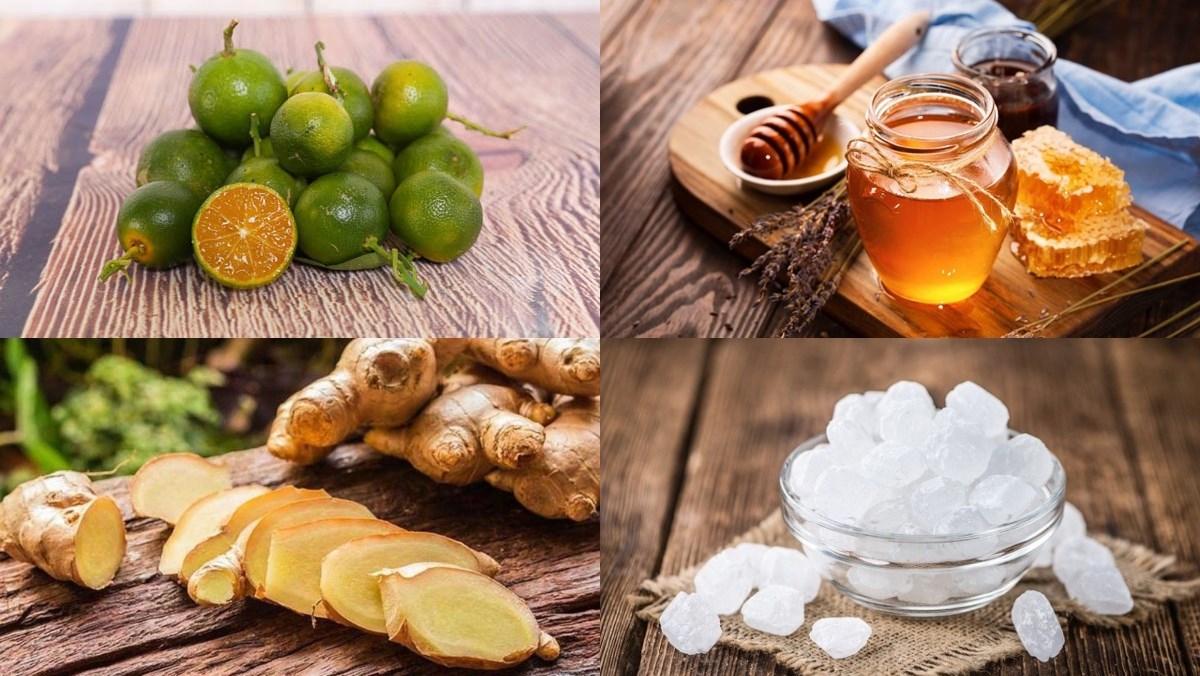 Nguyên liệu món ăn thức uống từ sả tắc và mật ong