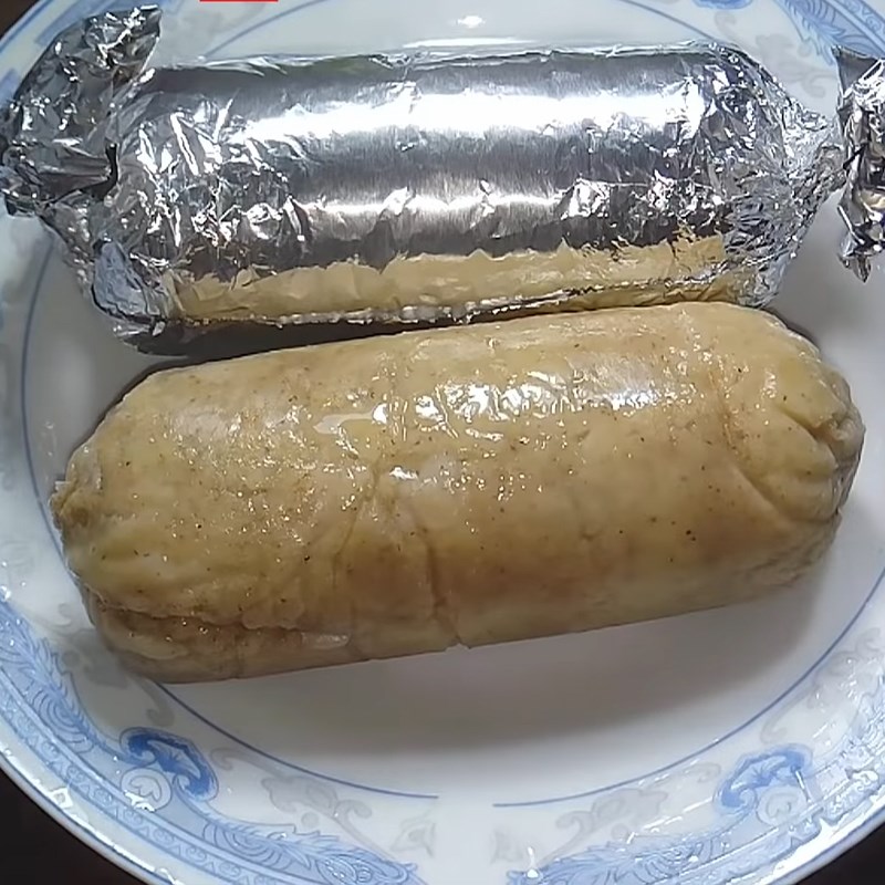 Bước 5 Tạo hình và luộc chả Chả quế chay từ bột mì