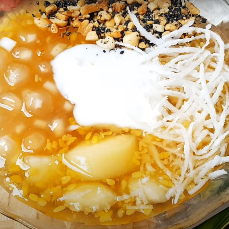 Bước 8 Thành phẩm Chè khoai mì trân châu nước cốt dừa