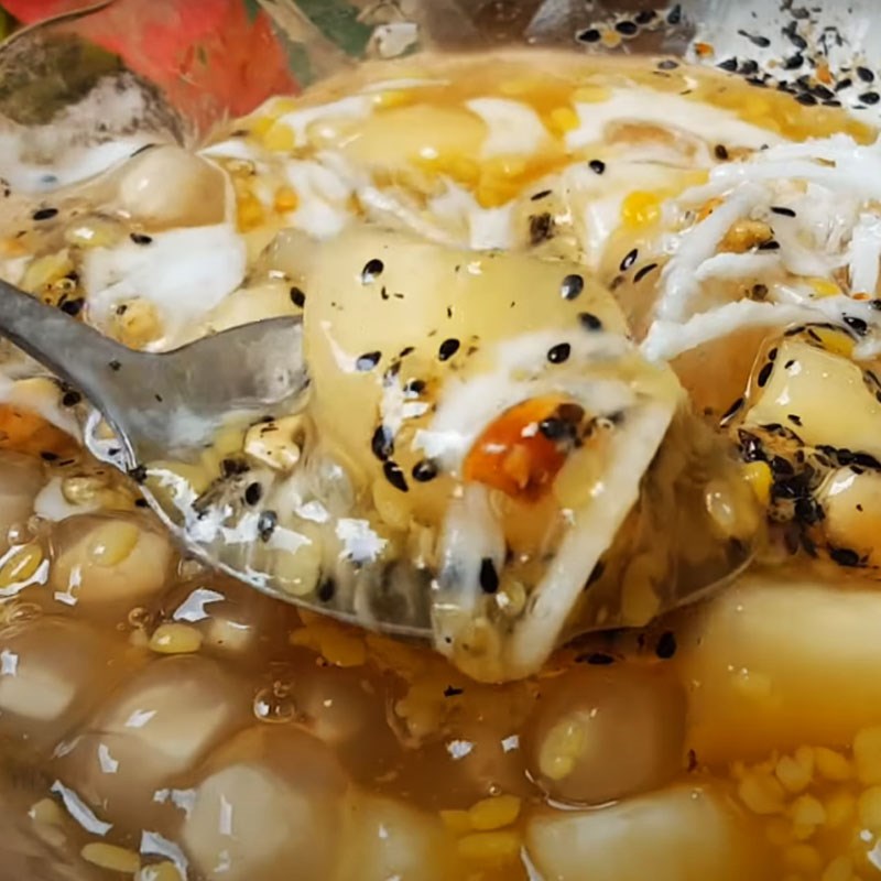 Bước 8 Thành phẩm Chè khoai mì trân châu nước cốt dừa
