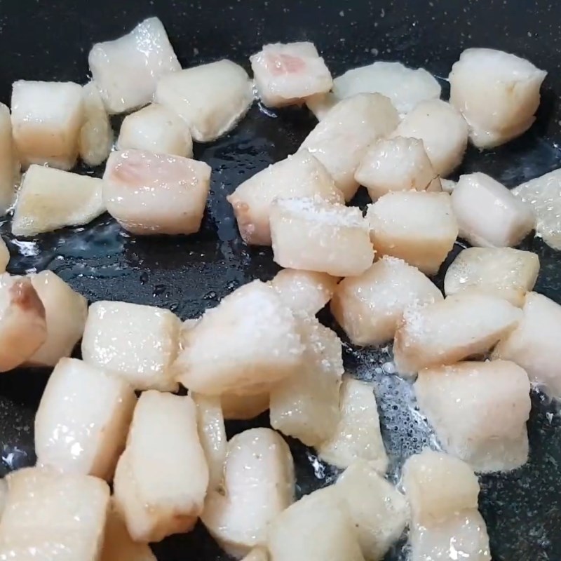 Bước 5 Thắng tóp mỡ Hủ tiếu giò heo tóp mỡ sa tế