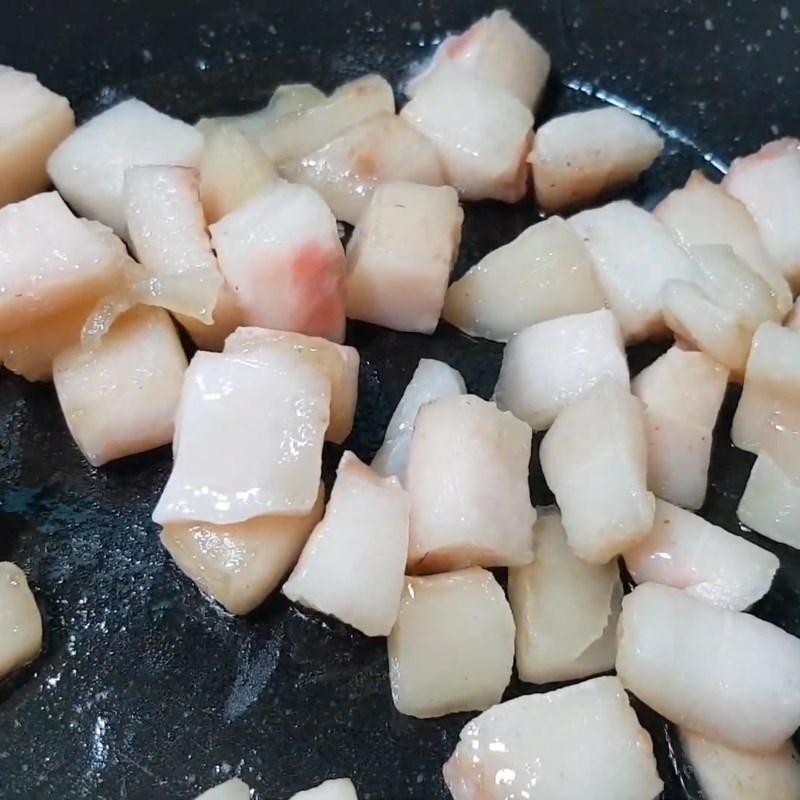 Bước 5 Thắng tóp mỡ Hủ tiếu giò heo tóp mỡ sa tế
