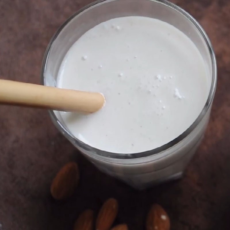 Bước 4 Thành phẩm Sữa hạnh nhân