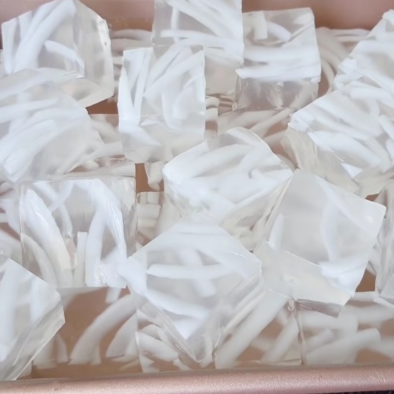 Bước 5 Thành phẩm Rau câu dừa sợi