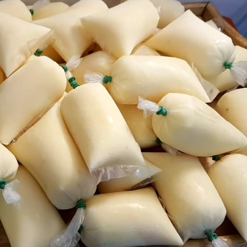 Bước 8 Thành phẩm Sữa chua chanh dây (chanh leo) bịch