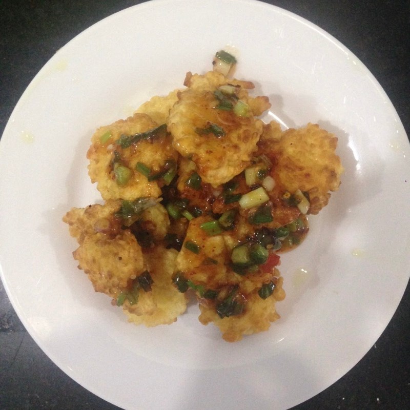 Bước 4 Thành phẩm Snack cơm nguội - cơm nguội chiên giòn