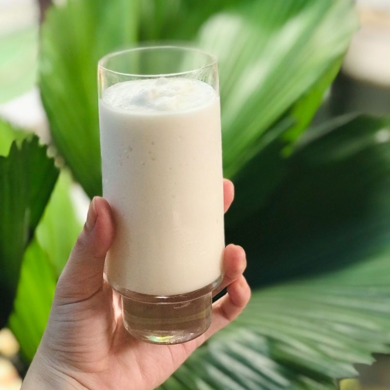 Bước 3 Thành phẩm Sinh tố dừa