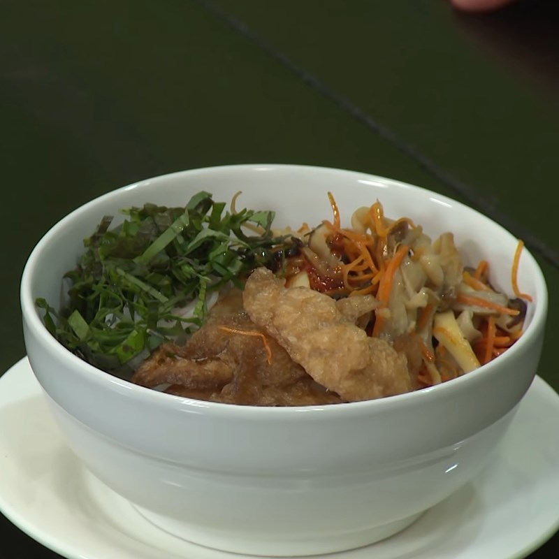 Bước 5 Thành phẩm Bún trộn chay nấm