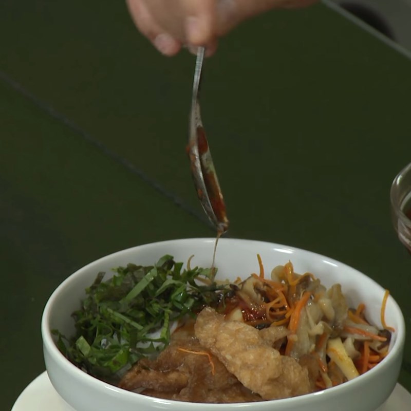 Bước 5 Thành phẩm Bún trộn chay nấm