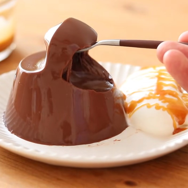 Bước 5 Thành phẩm Pudding cacao (có gelatin)