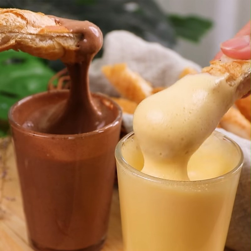 Bước 3 Thành phẩm Kem trứng chấm bánh mì