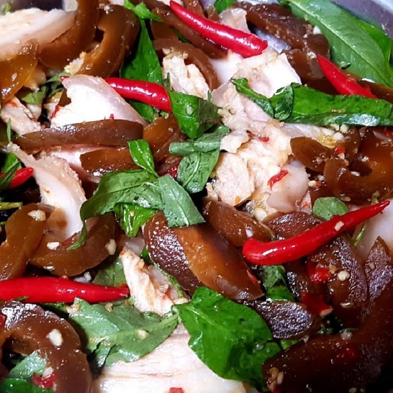 Bước 4 Thành phẩm Dưa mắm trộn thịt ba rọi