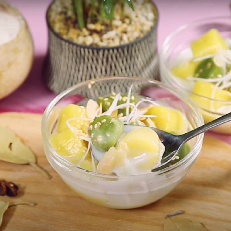 Bước 4 Thành phẩm Chè khoai dẻo trà xanh
