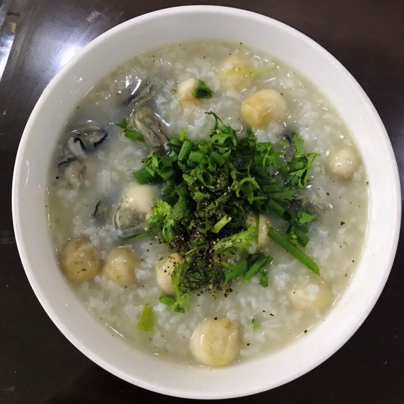 Bước 4 Thành phẩm Cháo hàu nấm rơm
