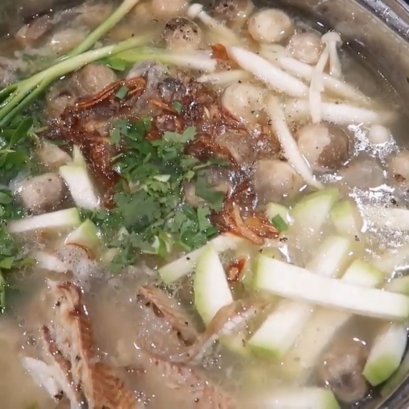 Bước 5 Thành phẩm Cháo cá lóc nấu bầu và nấm rơm