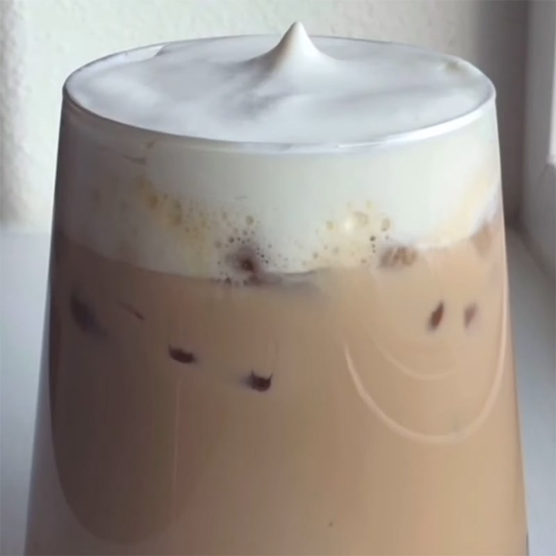 Bước 4 Thành phẩm Trà sữa kem phô mai (không có cream cheese)