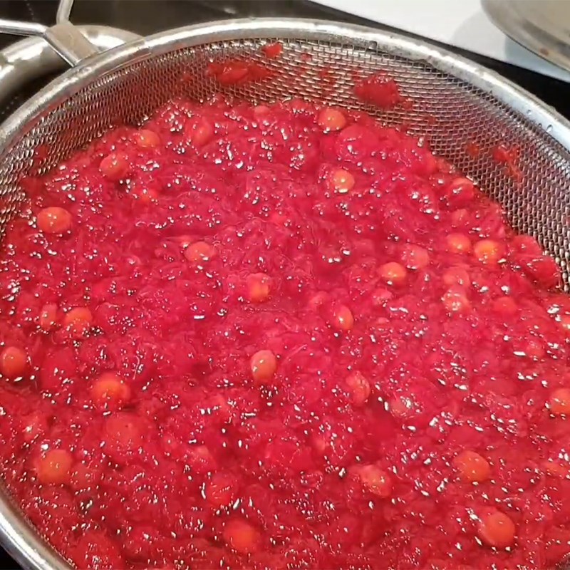 Bước 3 Lọc nước cherry Nước ép cherry rim