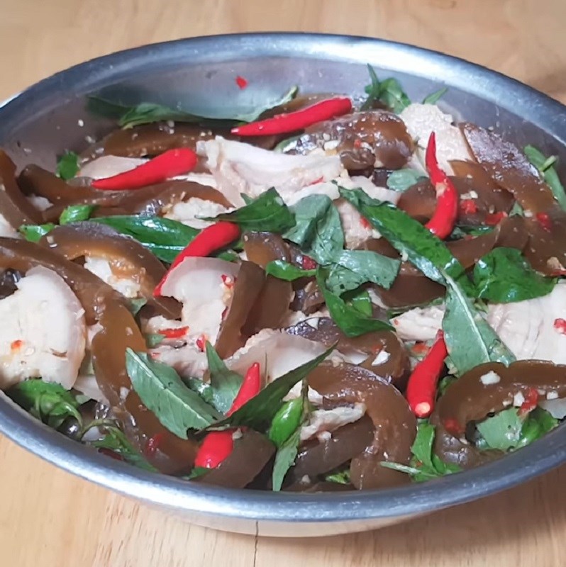 Bước 4 Thành phẩm Dưa mắm trộn thịt ba rọi