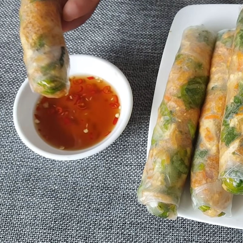 Bước 6 Thành phẩm Bì cuốn chay từ tàu hũ ky và đậu hũ