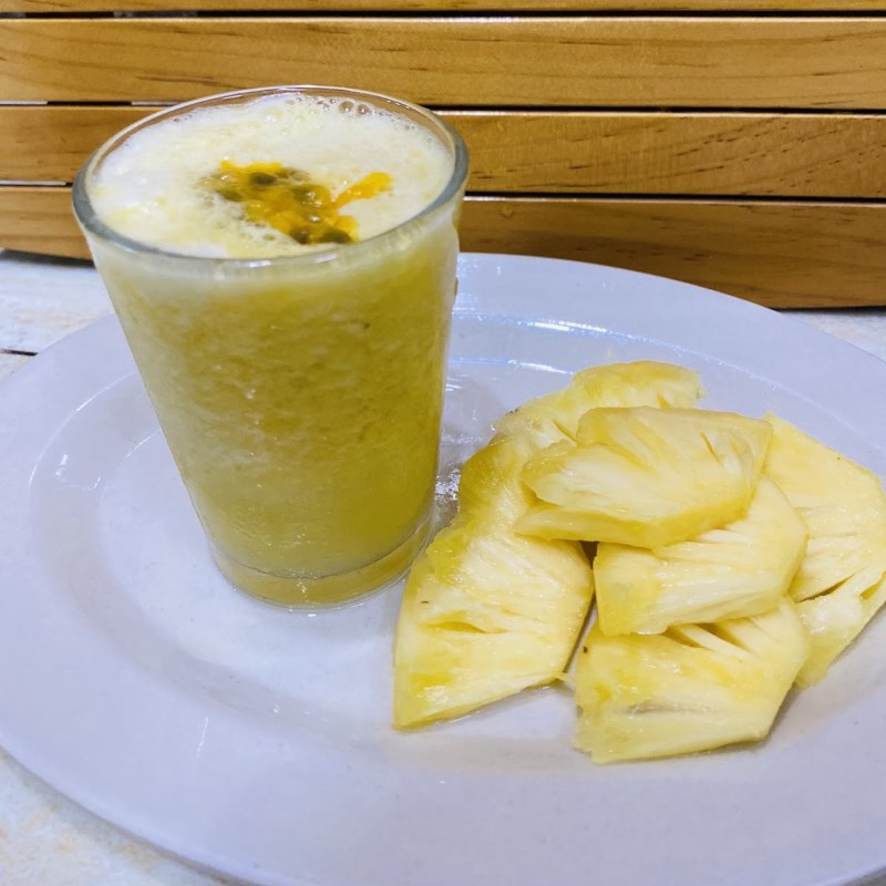 Bước 3 Thành phẩm Nước ép dứa chanh dây