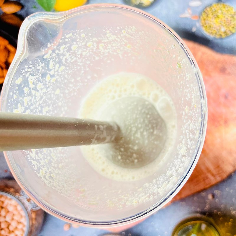 Bước 3 Xay nhuyễn hạt điều và yến mạch Sữa hạt điều matcha (công thức được chia sẻ từ người dùng)