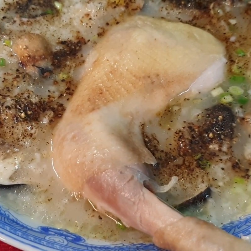 Bước 7 Thành phẩm Cháo gà nấm rơm
